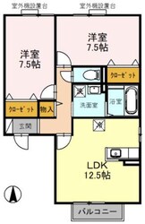 ヴィラージュ　Ｄ棟の物件間取画像